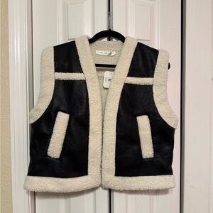 Altar'd State Cream Shearling Vest